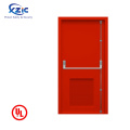 Красный цвет двойной лист качание огнестрельная стальная дверь дверь пожарной безопасности с панелью зрения / паническая балка
